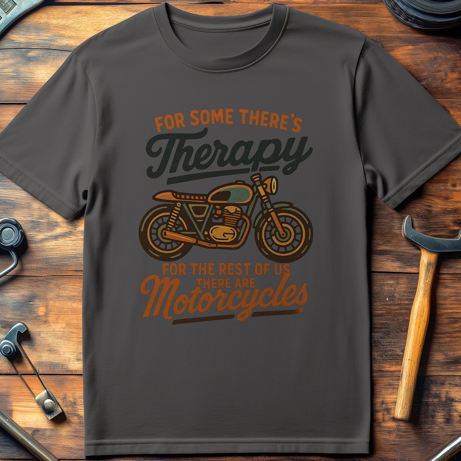 therapy motorcycle 37 T Shirt - Image 3