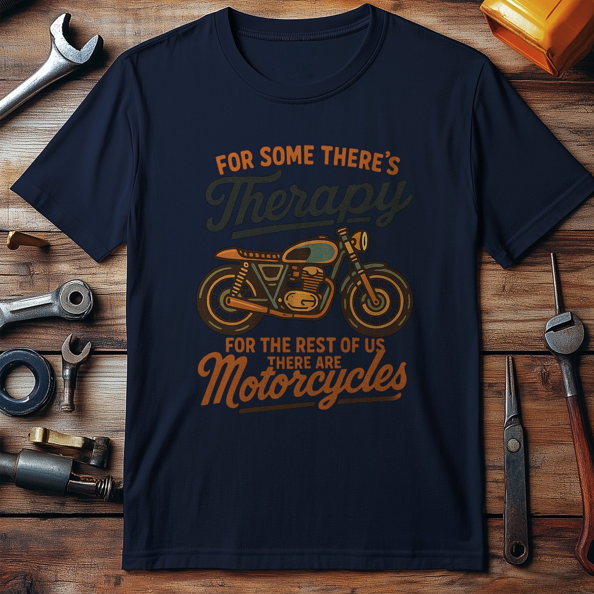 therapy motorcycle 37 T Shirt - Image 4