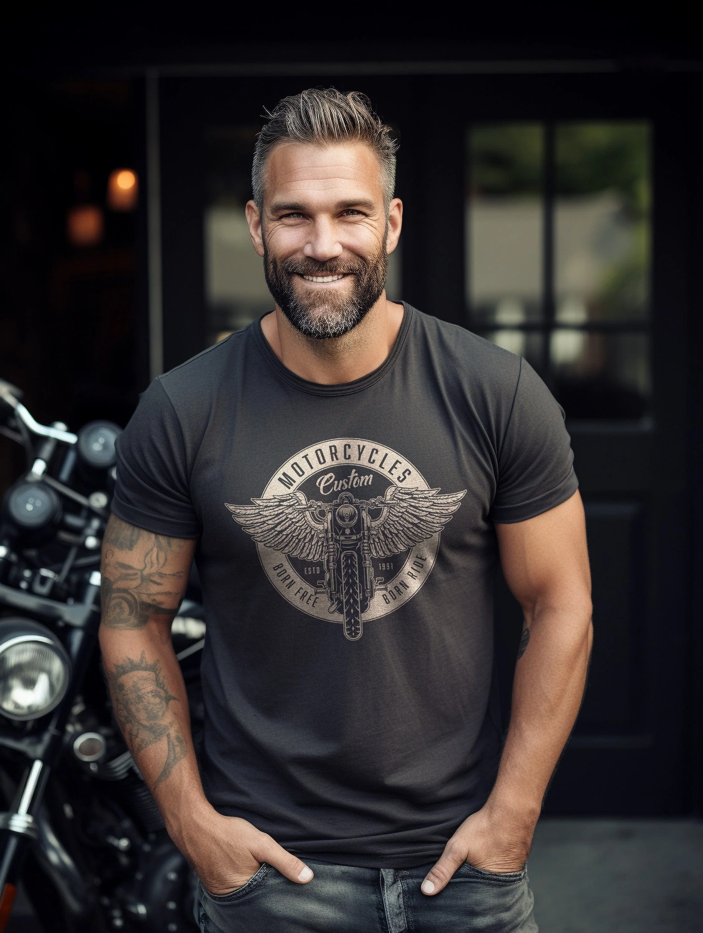 Wings Biker T-Shirt - Image 8