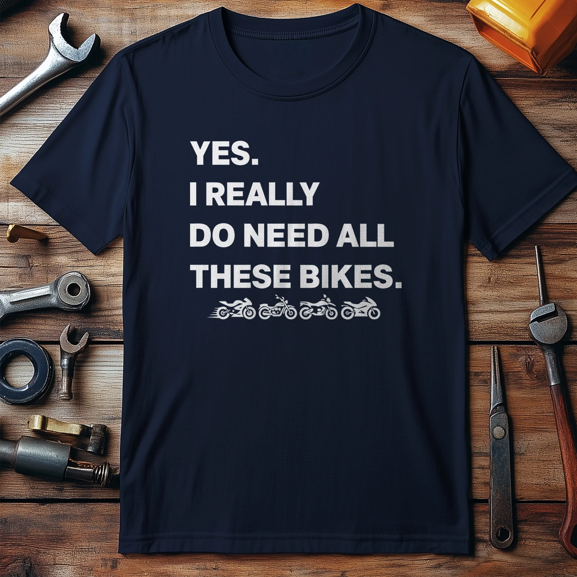 YES I NEED BIKES 026 T Shirt - Image 3